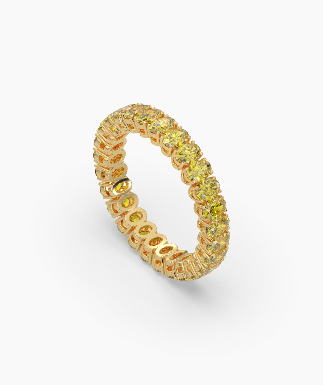 Nina Yellow Oval Eternity Ring