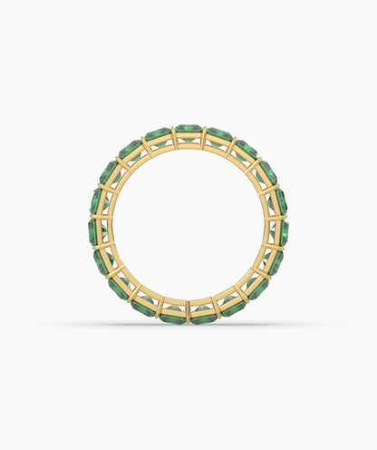 Amira Green Emerald Eternity Ring