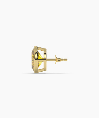 Mina Yellow Oval Stud Earring