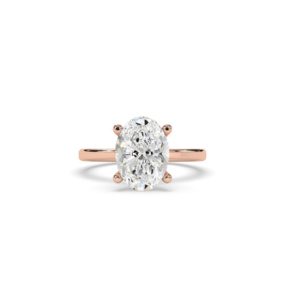 Juna Oval Solitaire Ring