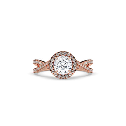 Emilia Round Halo Ring