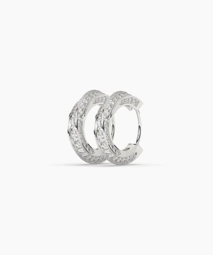 Melody Round Hoop Earring