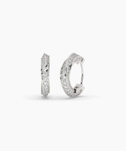 Melody Round Hoop Earring