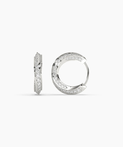 Melody Round Hoop Earring