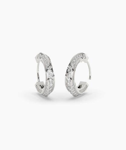 Melody Round Hoop Earring