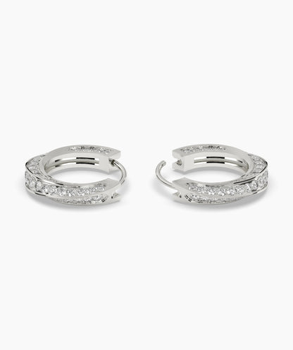 Melody Round Hoop Earring
