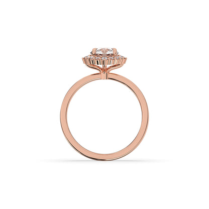 Serina Round Halo Ring
