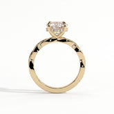 Thyra Radiant Hidden Halo Ring 585 Yellow Gold upright 