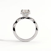 Thyra Radiant Hidden Halo Ring 950 Platinum upright 