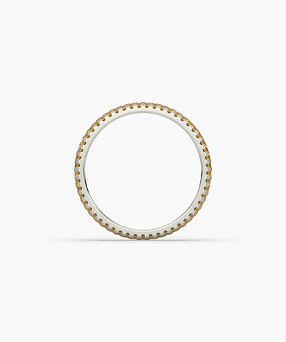 Ariane Yellow Round Eternity Ring