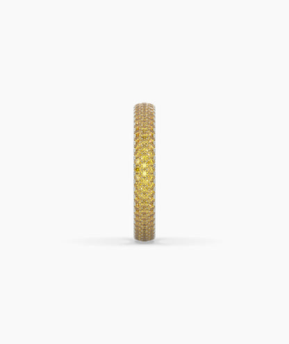 Ariane Yellow Round Eternity Ring