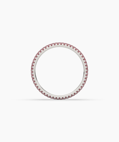 Felia Pink Round Eternity Ring