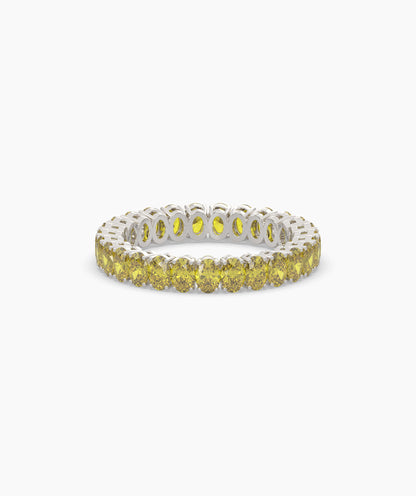 Nina Yellow Oval Eternity Ring
