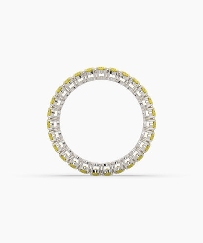 Nina Yellow Oval Eternity Ring