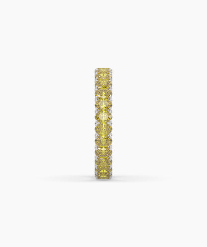 Nina Yellow Oval Eternity Ring