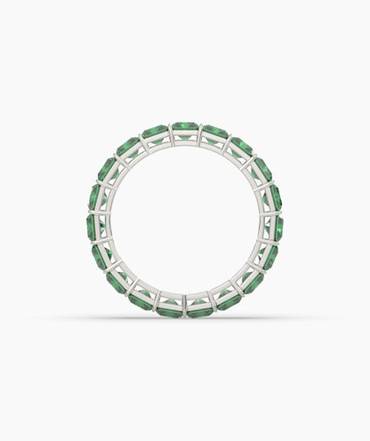 Amira Green Emerald Eternity Ring