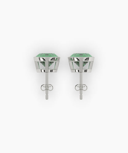 Talia Green Oval Stud Earring