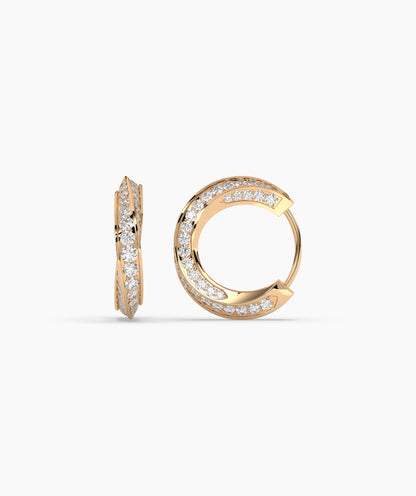 Melody Round Hoop Earring