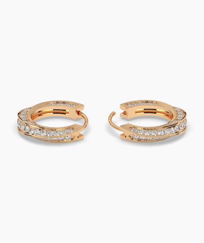 Melody Round Hoop Earring