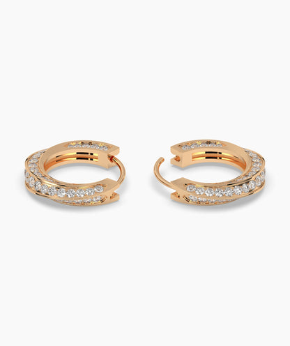 Melody Round Hoop Earring