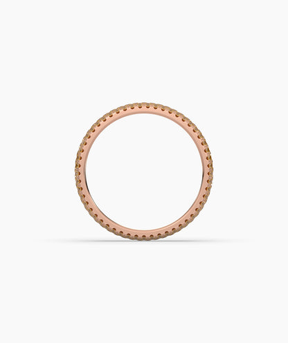 Ariane Yellow Round Eternity Ring