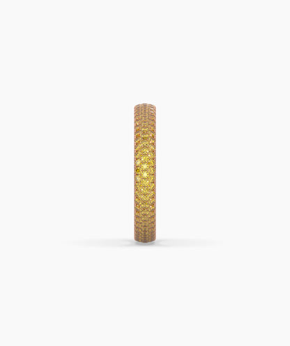 Ariane Yellow Round Eternity Ring