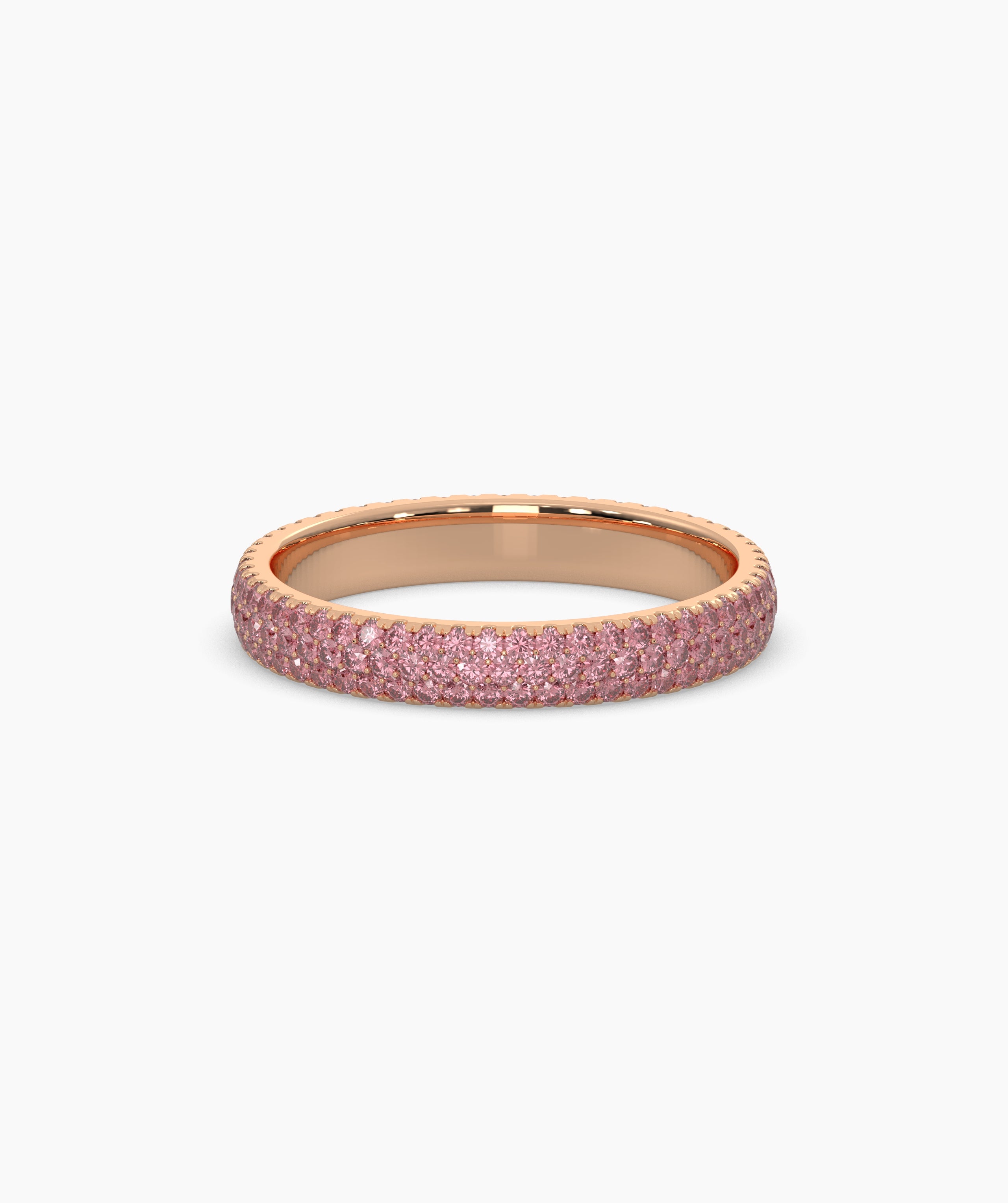 Felia Pink Round Eternity Ring
