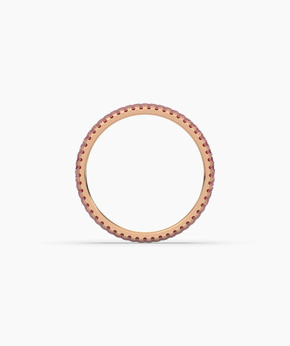 Felia Pink Round Eternity Ring