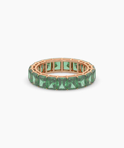 Amira Green Emerald Eternity Ring