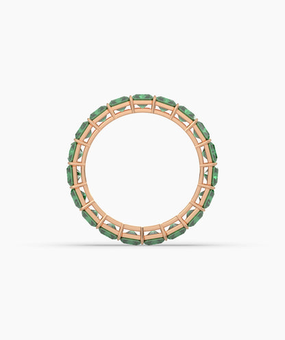 Amira Green Emerald Eternity Ring
