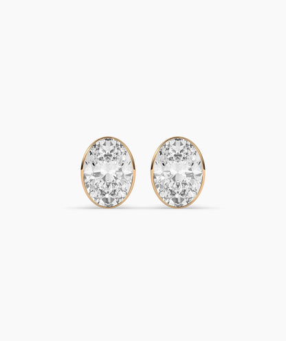 Monique Oval Stud Earring