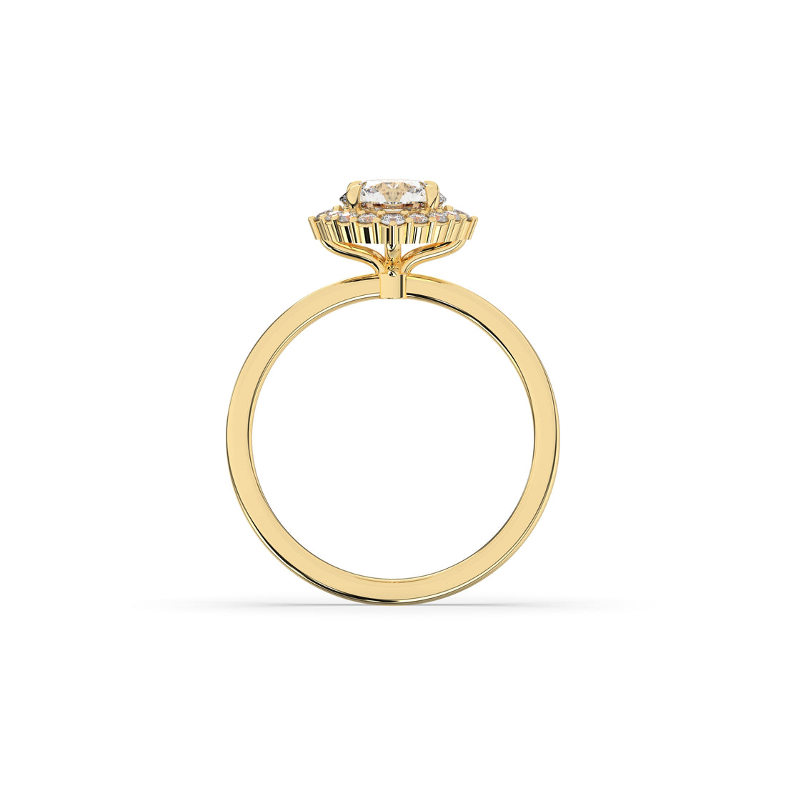 Serina Round Halo Ring