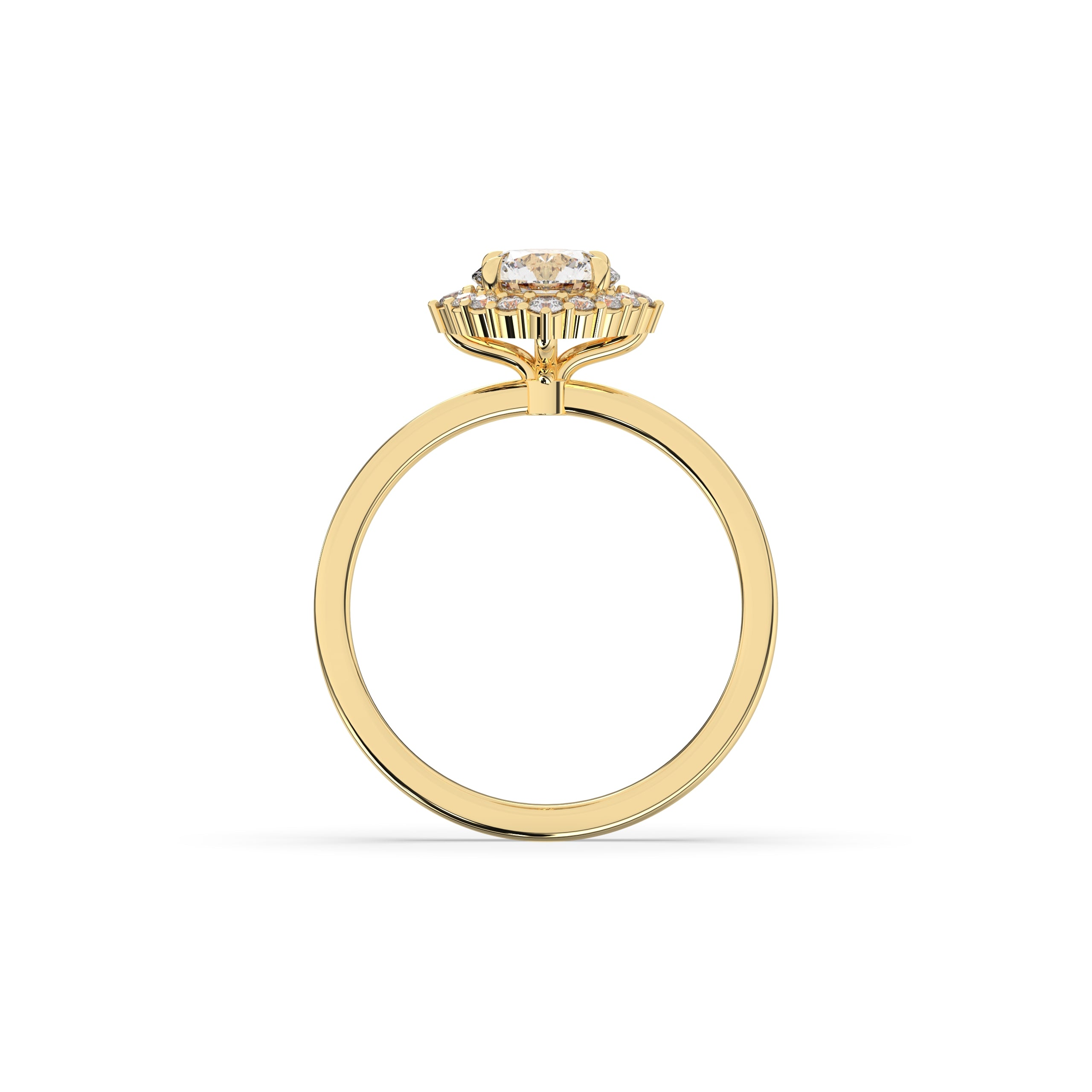 Serina Runder Halo Ring