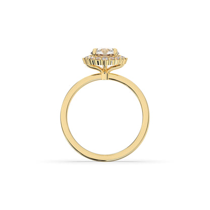 Serina Round Halo Ring