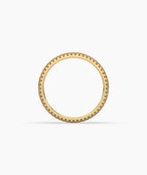 Ariane yellow gemstone pavé eternity ring in 585 yellow gold, top view 