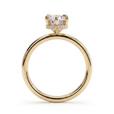 Eloise Dutch Marquise Hidden Halo Ring 585 Yellow Gold upright 