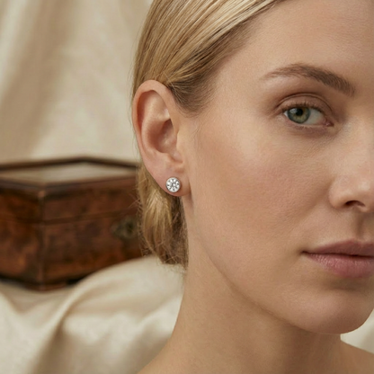 Cleo Round Stud Earring