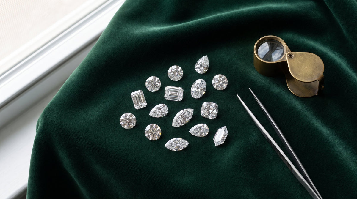 Lab-grown diamond close-up showing the 4Cs | BEUSÉA