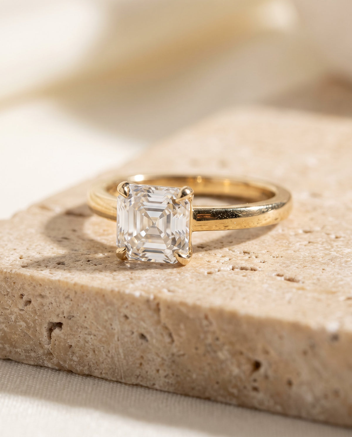 Asscher cut diamond engagement ring | BEUSÉA
