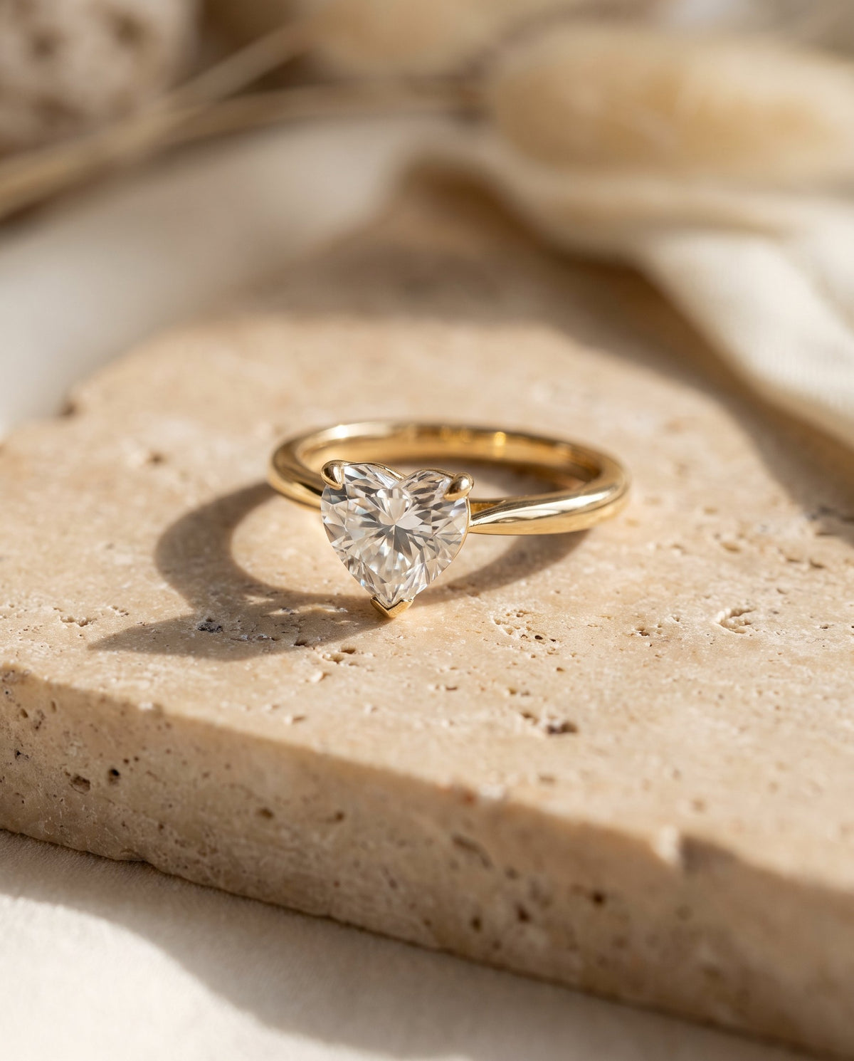Heart shaped diamond engagement ring | BEUSÉA