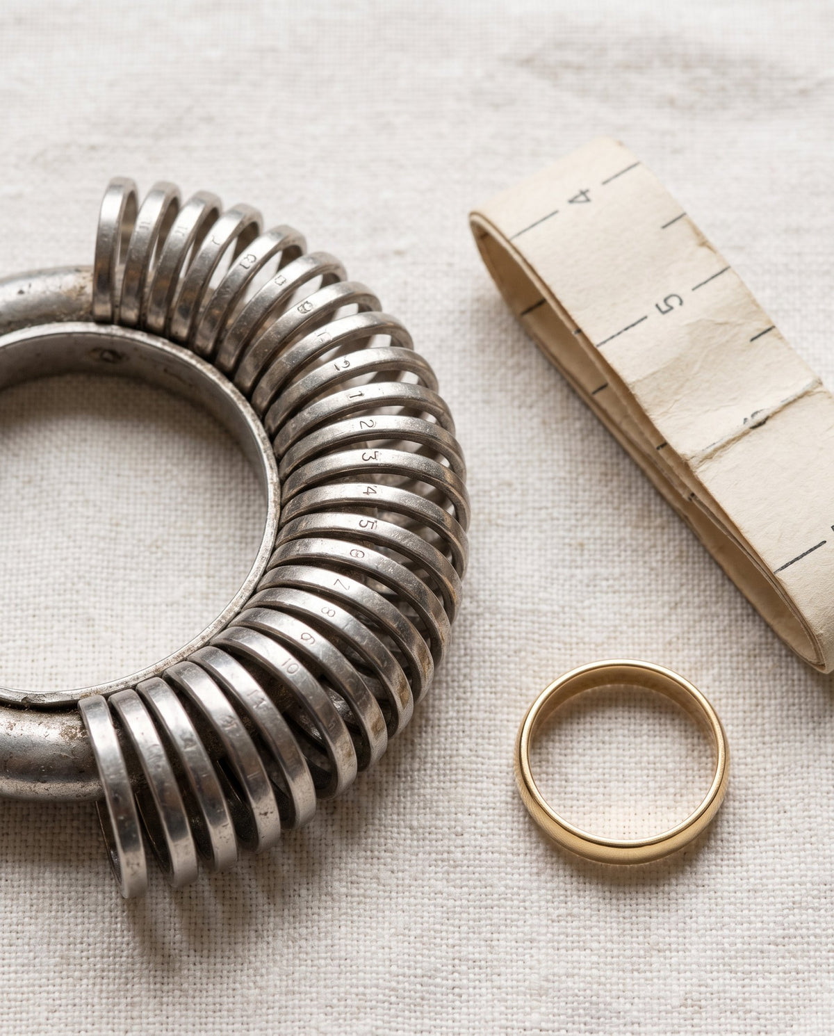 Jeweller's sizing rings used by our experts to confirm your size | BEUSÉA