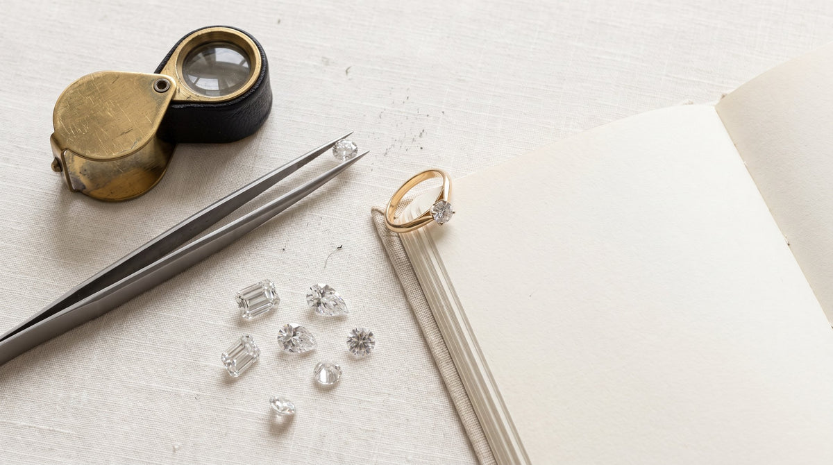 Diamond education tools: loupe, tweezers and loose diamonds | BEUSÉA