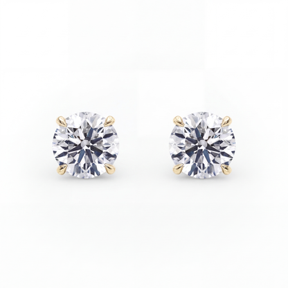 Svea Solitär-Ohrstecker mit Brillant in Krappenfassung