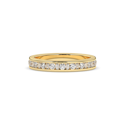 Elodie Round Baquette Eternity Ring