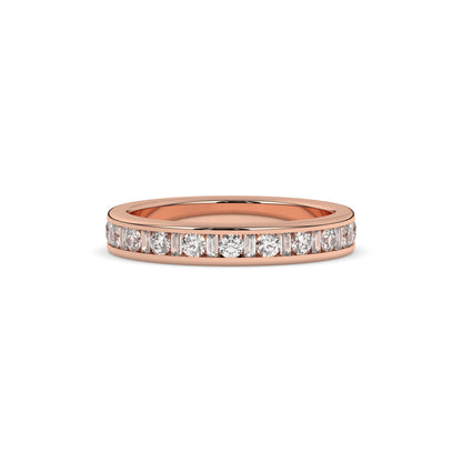 Elodie Round Baquette Eternity Ring