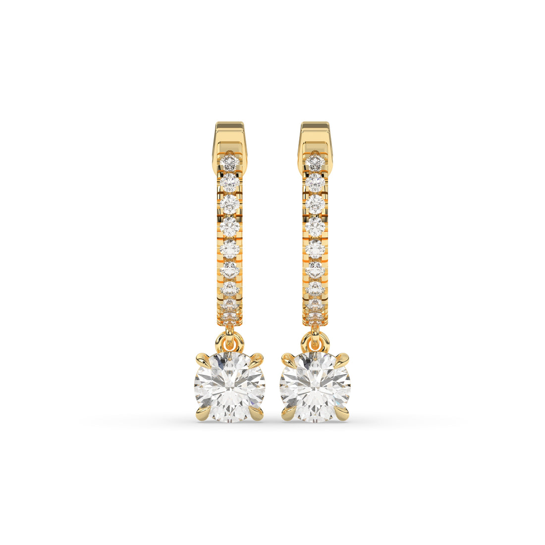 Amara Round Hoop-Drop Earring