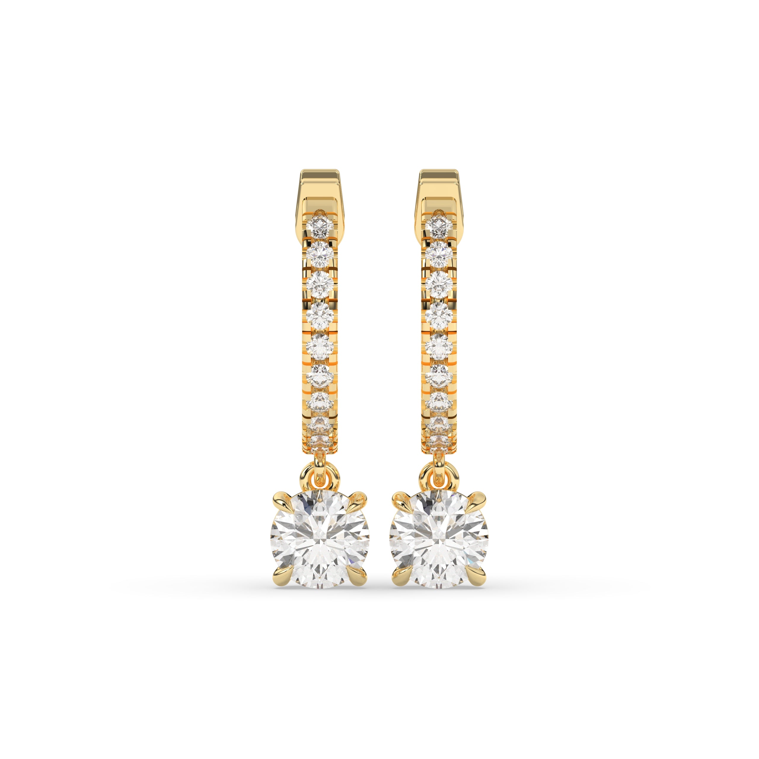 Amara Round Hoop-Drop Earring│ Ø 18mm