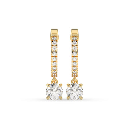 Amara Round Hoop-Drop Earring