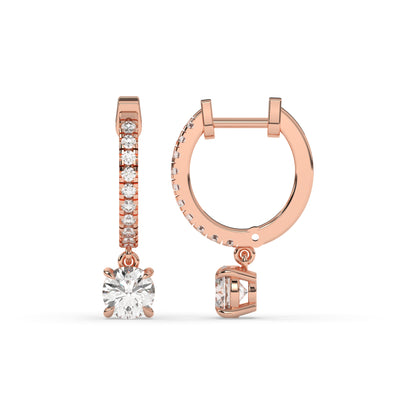 Amara Round Hoop-Drop Earring
