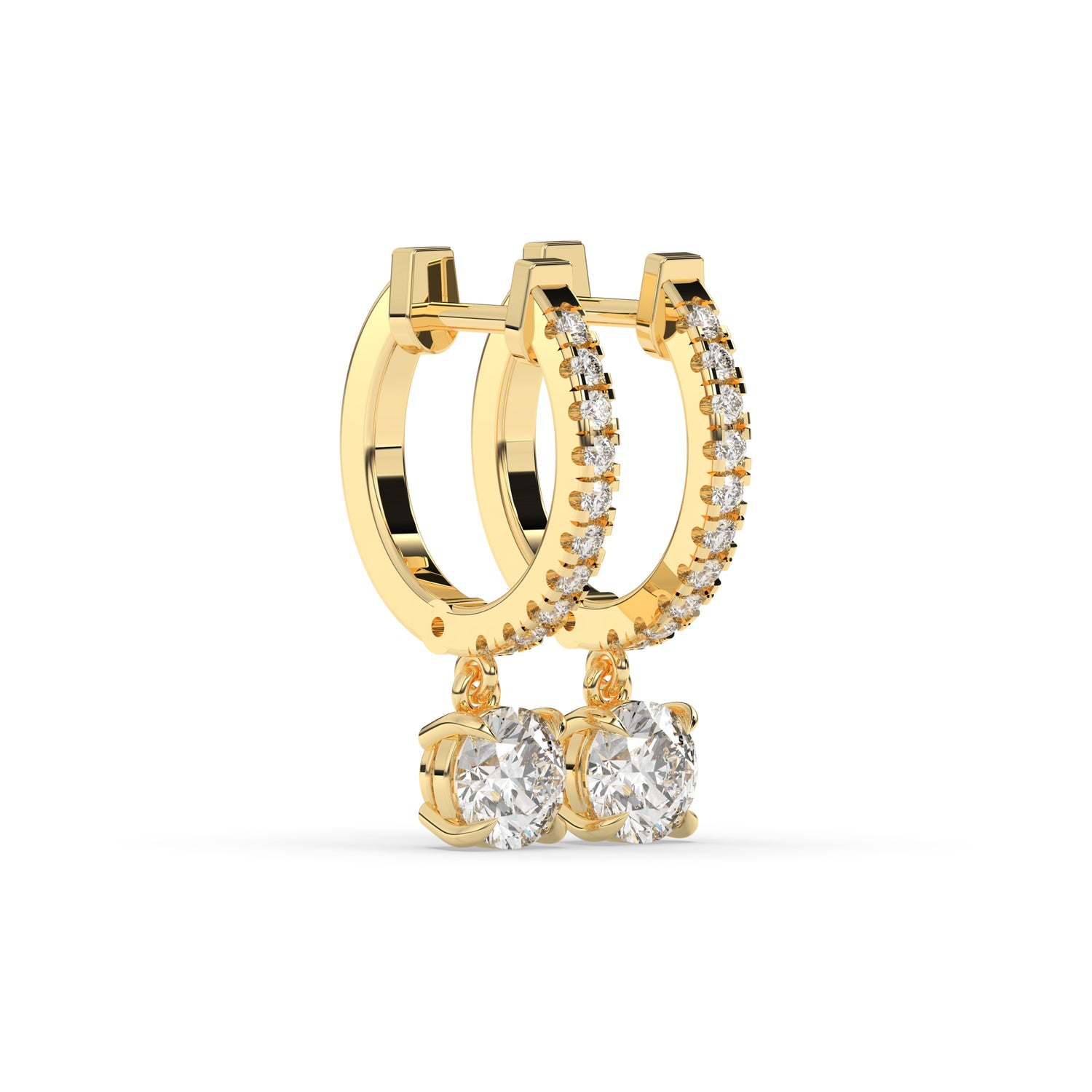 Amara Round Hoop-Drop Earring